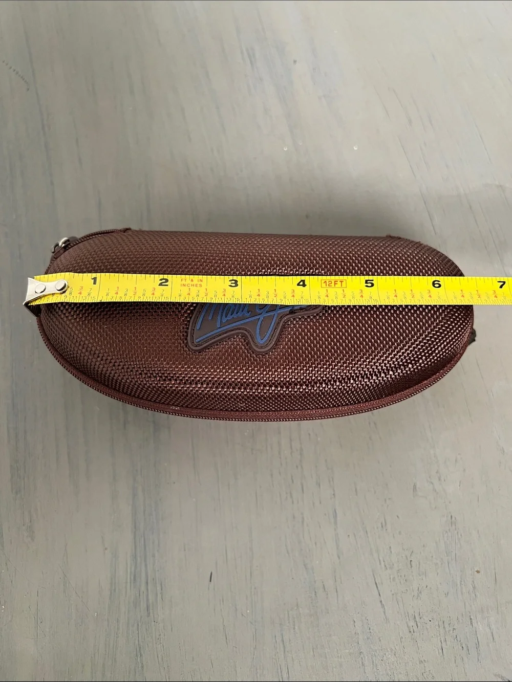 Maui Jim Brown Textured Hard Sunglasses Case